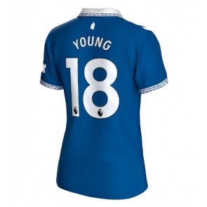 Lacne Ženy Futbalové dres Everton Ashley Young #18 2023-24 Krátky Rukáv - Domáci
